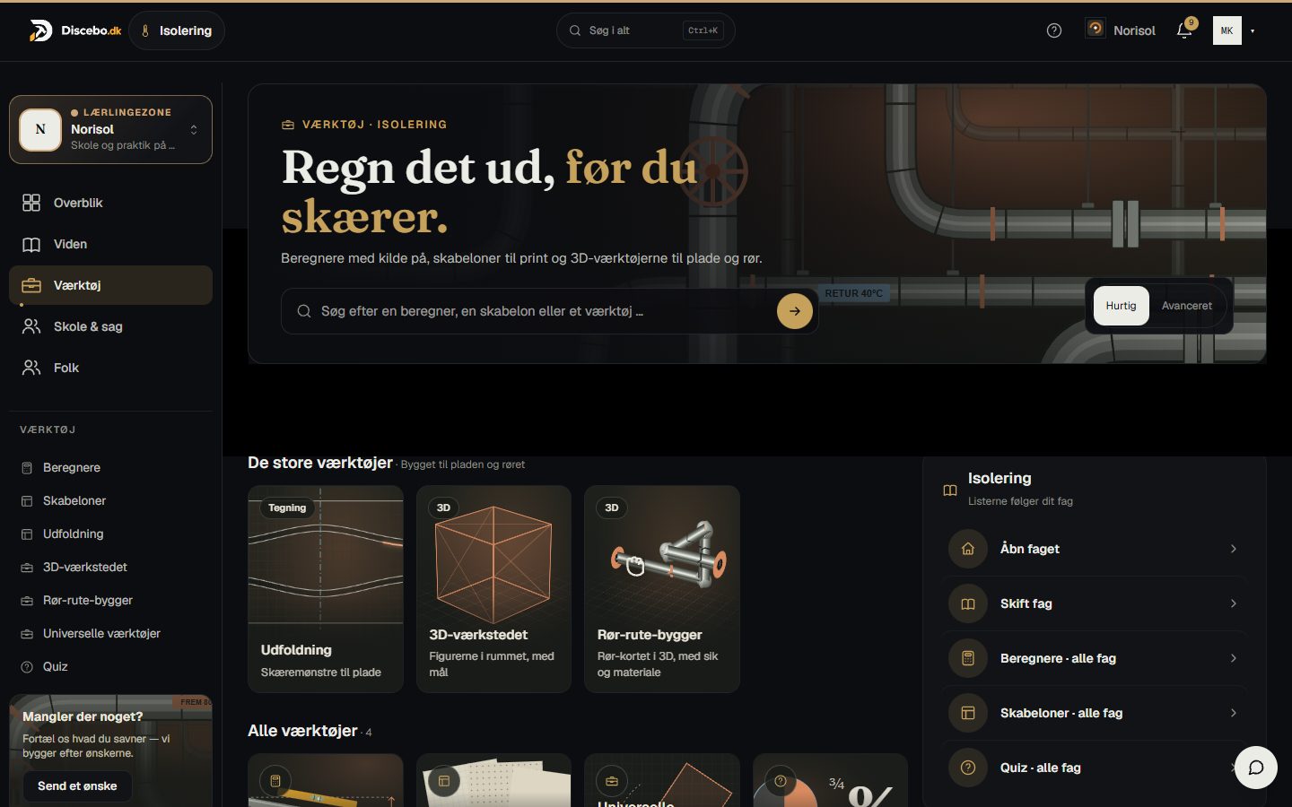 Tools — six that work across every trade